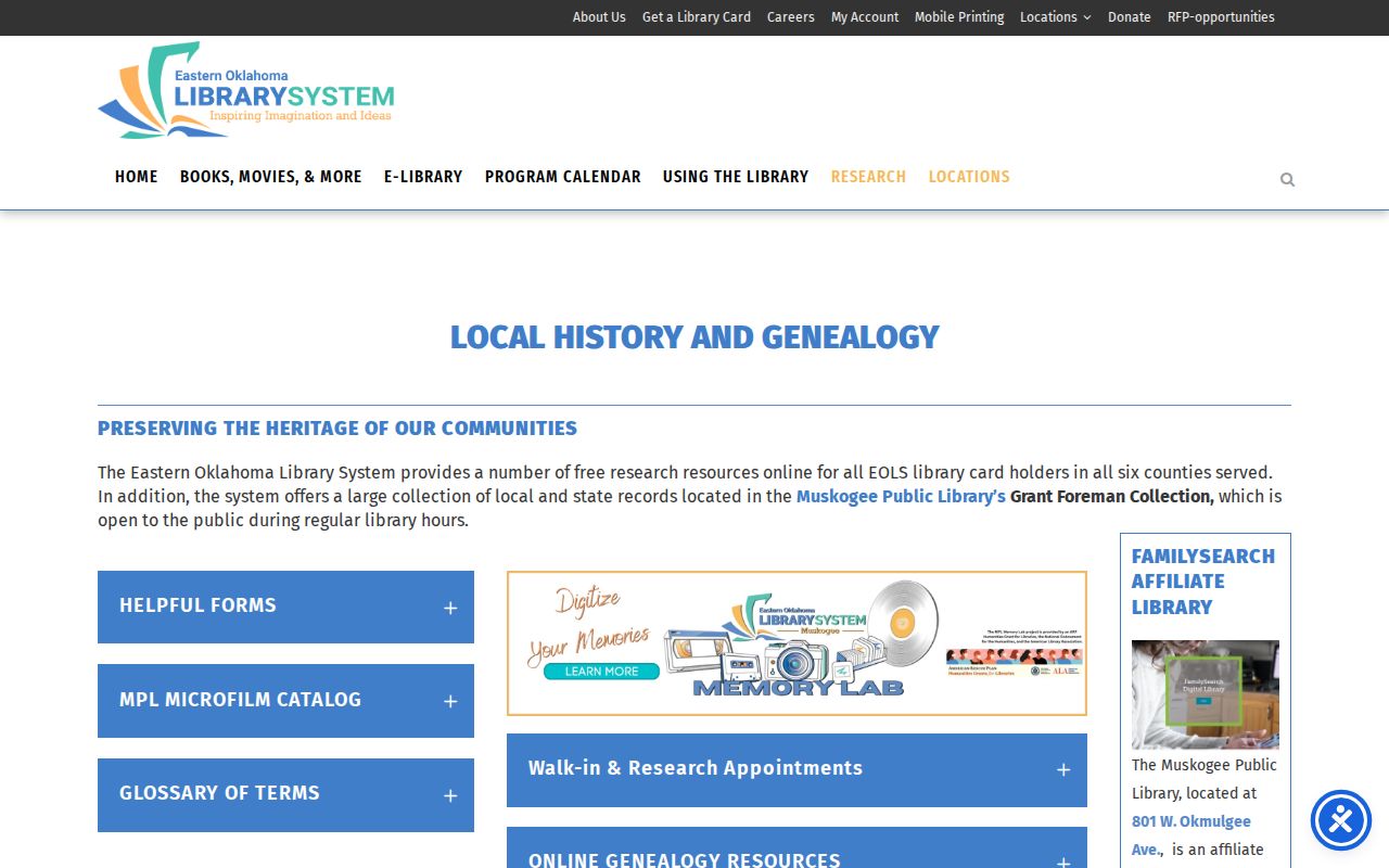 Muskogee city directory Grant Foreman Collection library research page