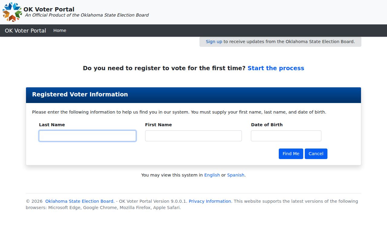 Muskogee residents directory Oklahoma Voter Portal lookup